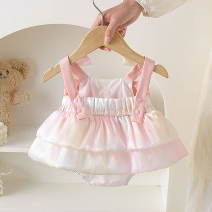 Bow made ombré romper