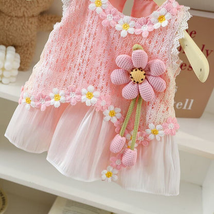 Lace floral romper