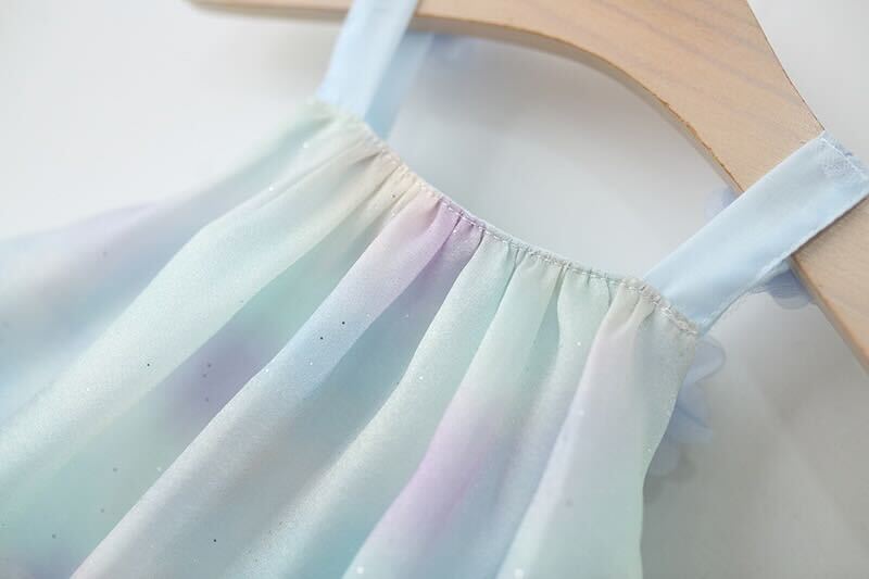 Ombré effect dress with hat