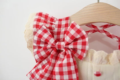 Checkered top and shorts set