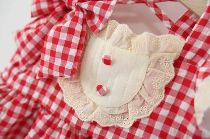Checkered top and shorts set