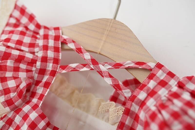 Checkered top and shorts set