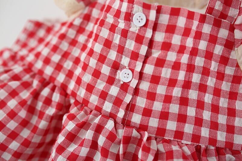 Checkered top and shorts set
