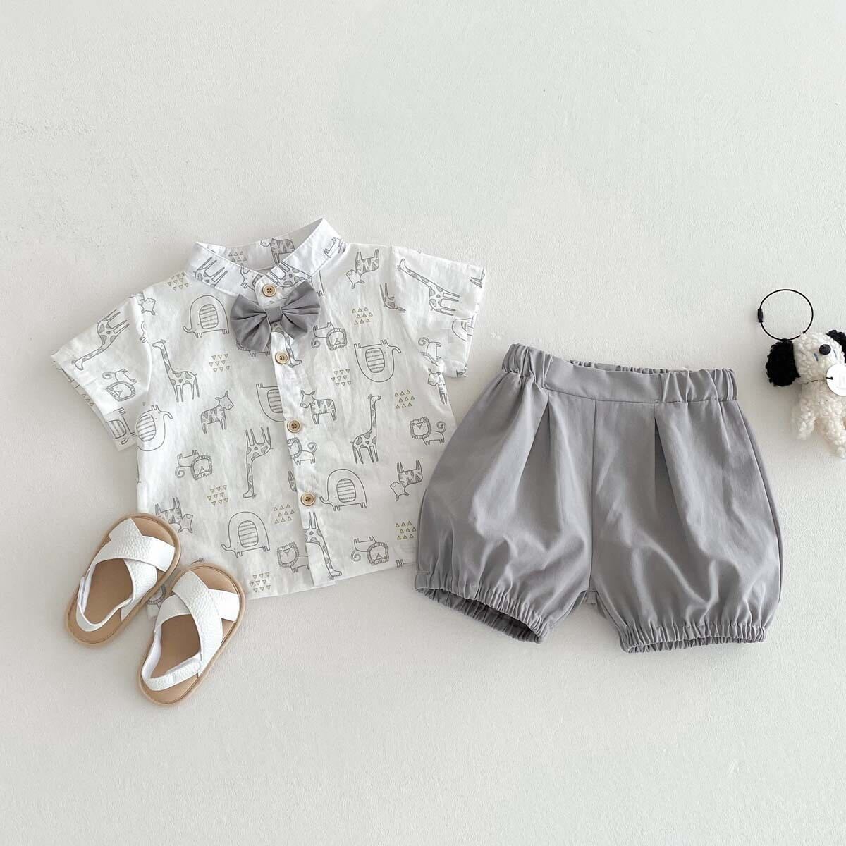 Animal printed bow set