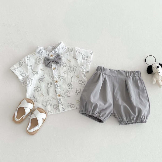 Animal printed bow set