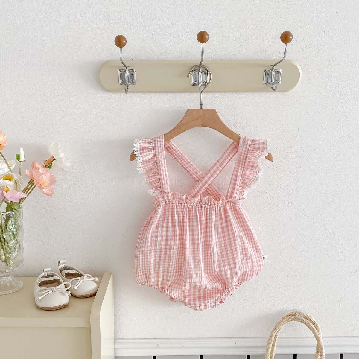 Checkered romper