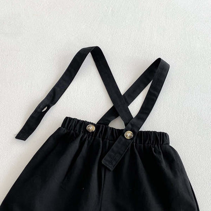 Polo t-shirt and dungaree set