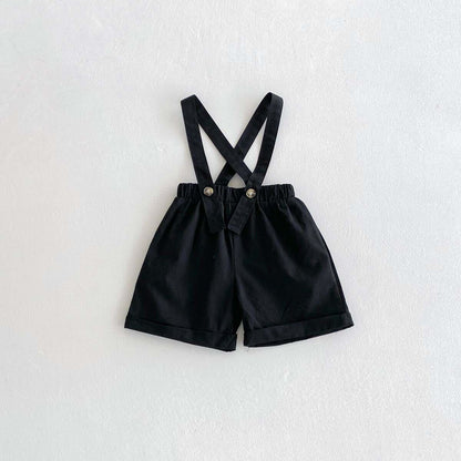 Polo t-shirt and dungaree set