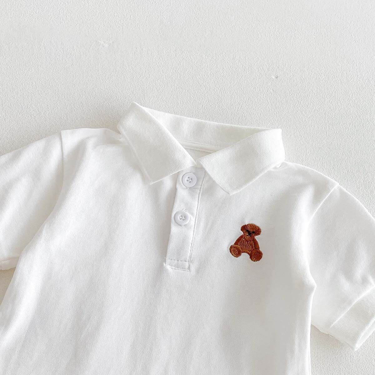 Polo t-shirt and dungaree set