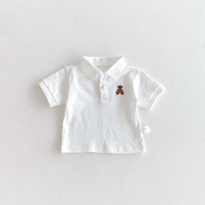 Polo t-shirt and dungaree set