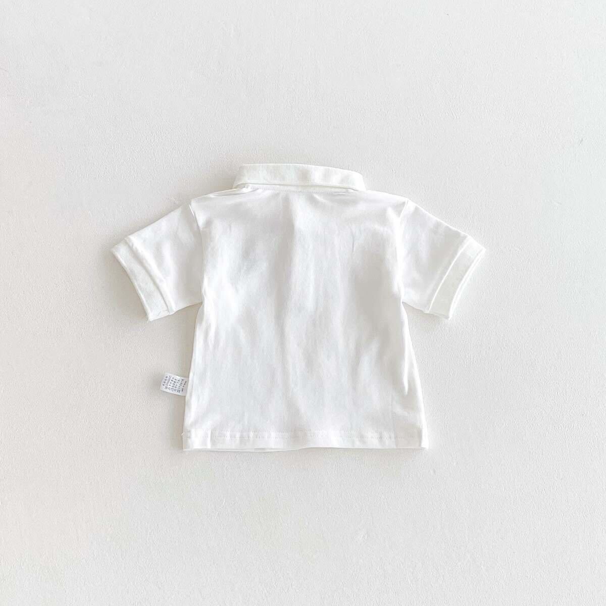 Polo t-shirt and dungaree set