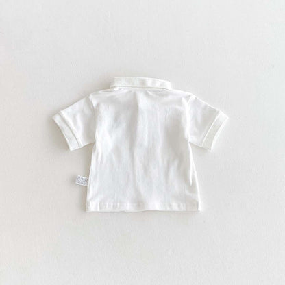 Polo t-shirt and dungaree set