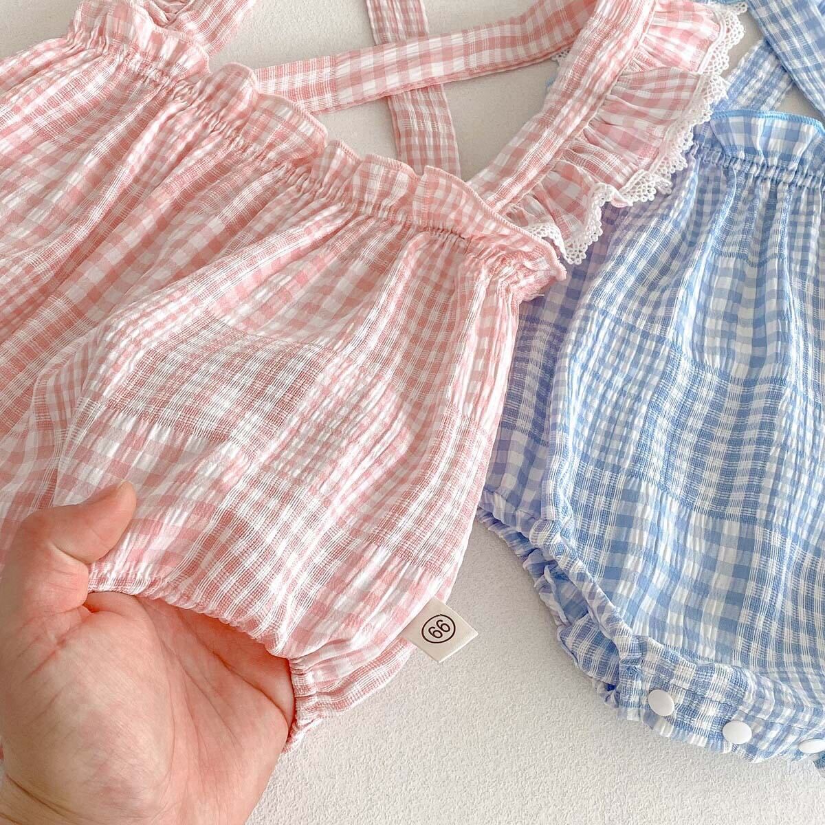 Checkered romper