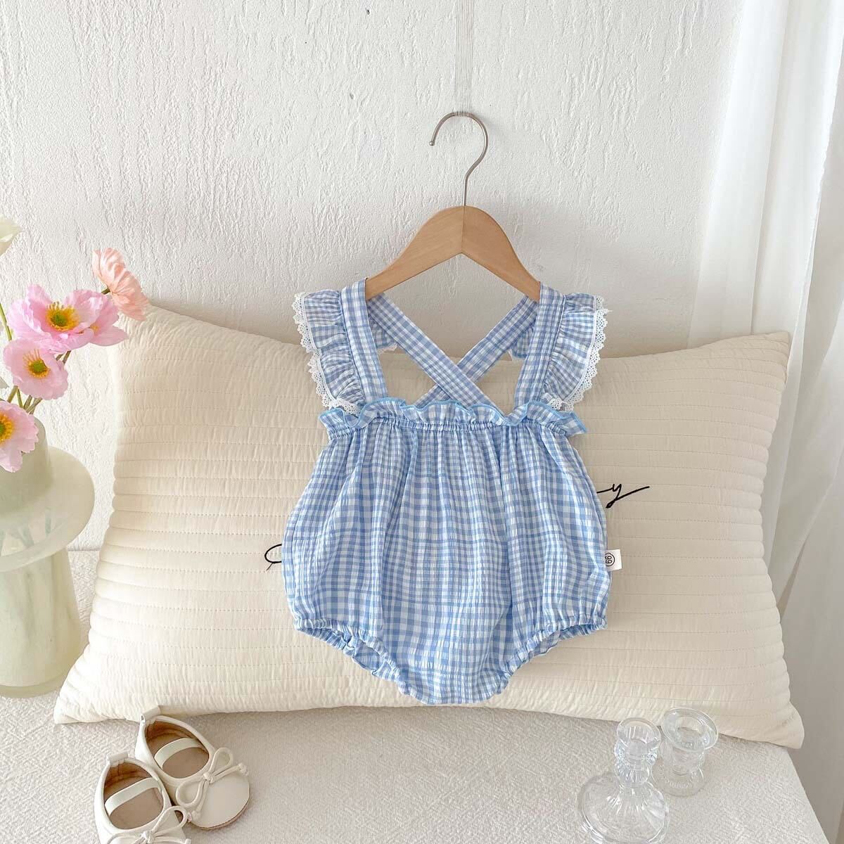Checkered romper