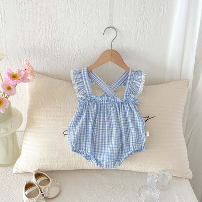 Checkered romper