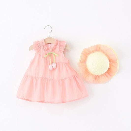 Tulip dress with hat
