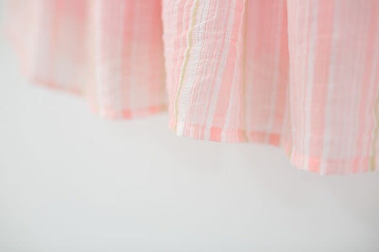 Tulip striped dress with hat