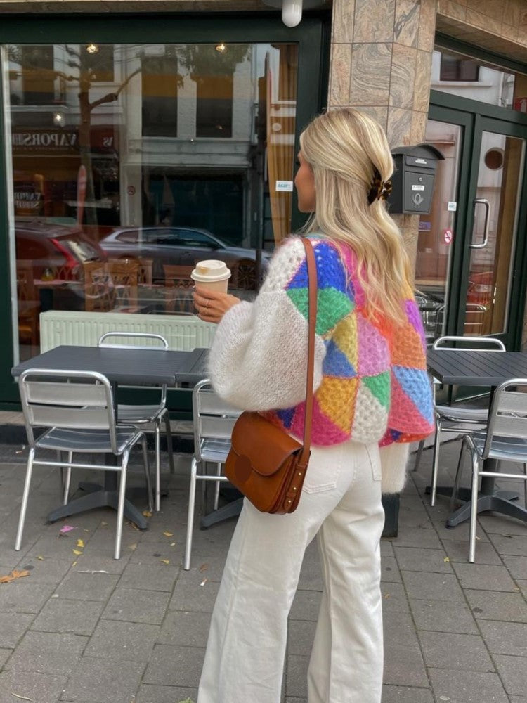 Eliza - Cheerful knitted jumper in beautiful colours
