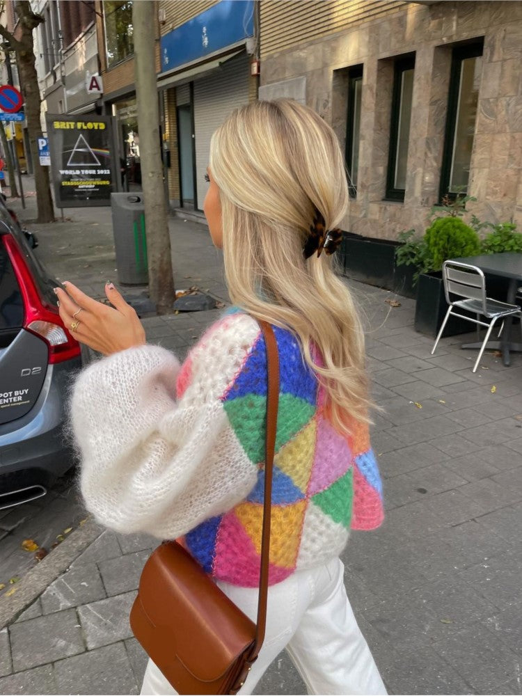 Eliza - Cheerful knitted jumper in beautiful colours