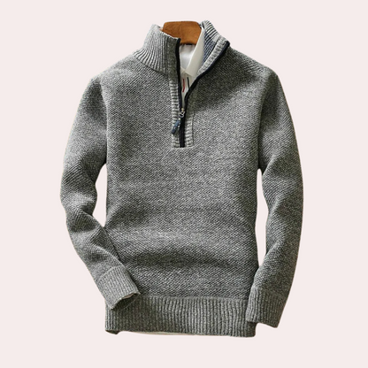BRICE - Stylish and Comfortable Neck Zip Sweater for the Modern Man