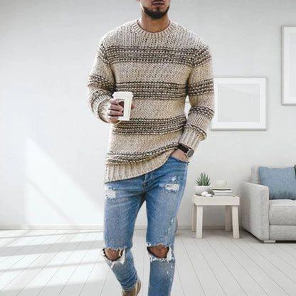 LANDYN - Stylish Norwegian jumper with chunky knit for men