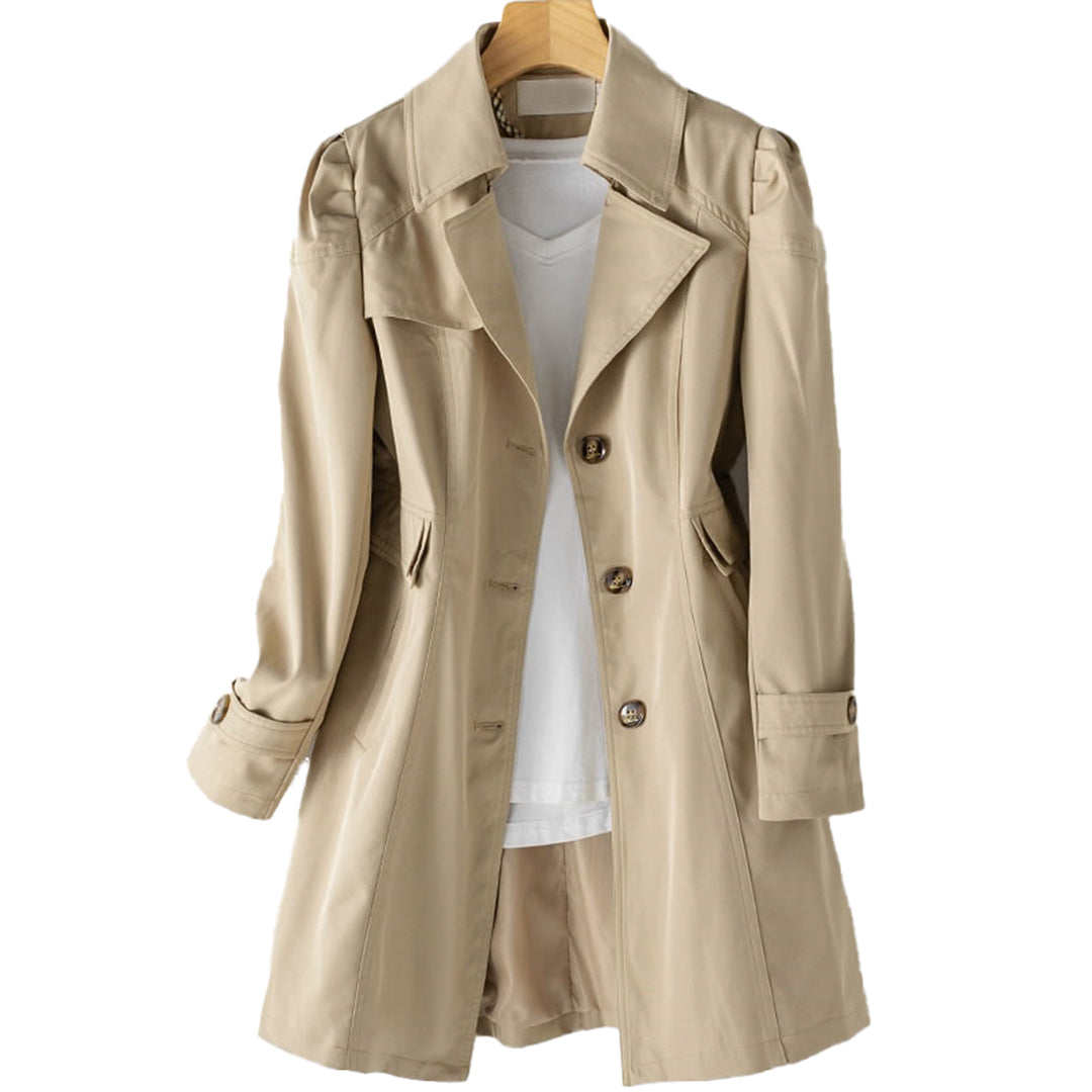 Stylish LUCIBA Long Wind and Rain Jacket for Women