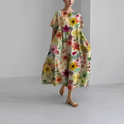 Sophie™ - Comfortable Floral Cotton Dress