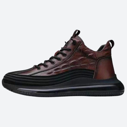 Stylish Men's Casual Cowhide Leather Shoes with Comfortable Air Cushions - Mees