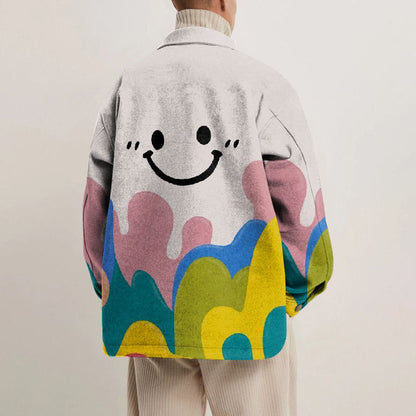 Emanuele - Stylish printed men's jacket for a trendy look