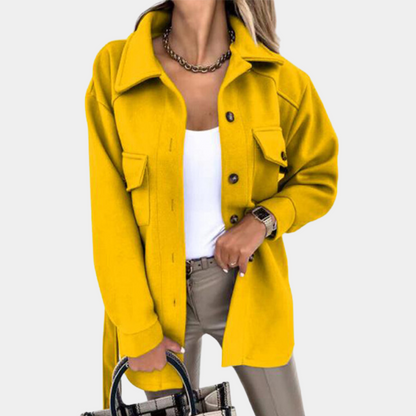 Noami - Elegant and luxurious long women's coat