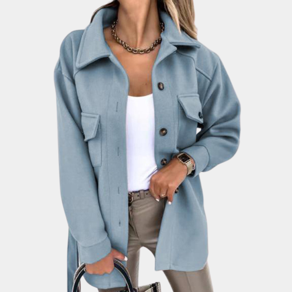 Noami - Elegant and luxurious long women's coat