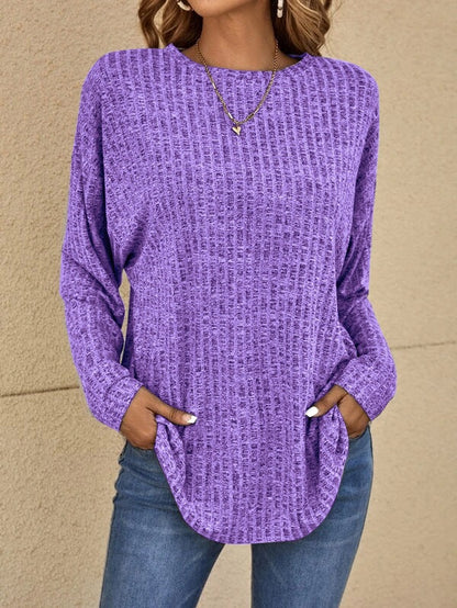 Elegant Long Sleeve Casual Sweater by Elizabeth