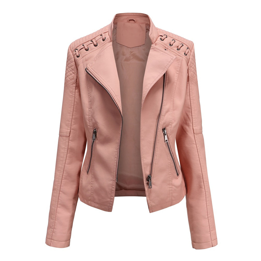 MARIE - Elegant leather jacket for a trendy look