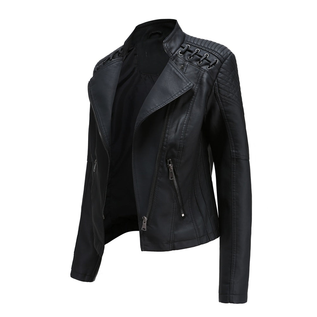 MARIE - Elegant leather jacket for a trendy look