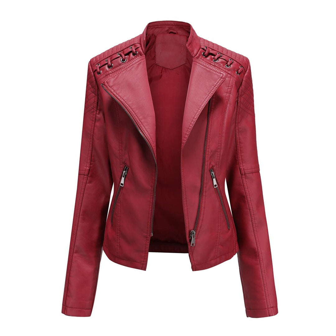 MARIE - Elegant leather jacket for a trendy look