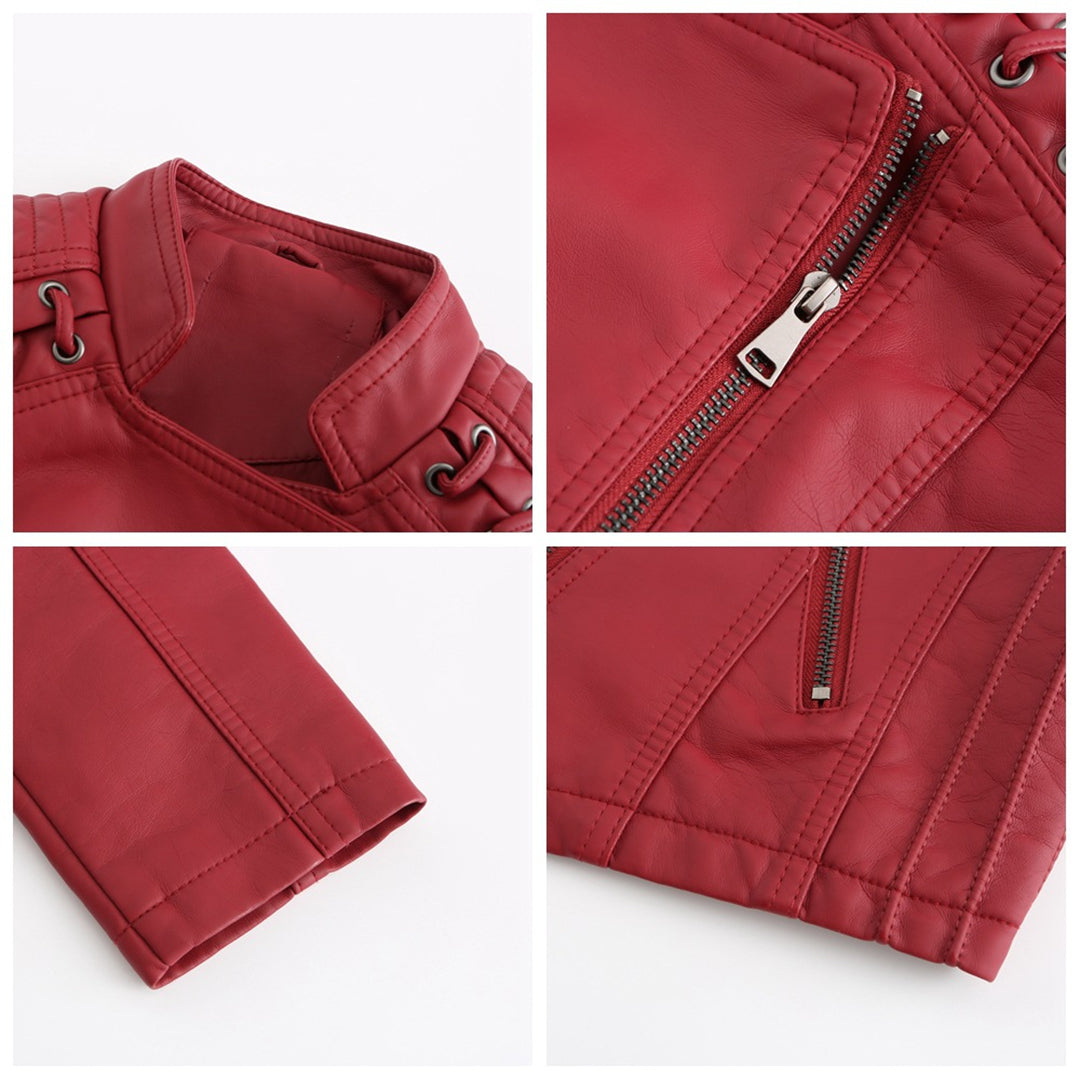 MARIE - Elegant leather jacket for a trendy look
