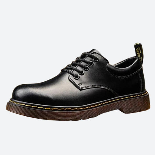 Stylish black leather shoes - Ron