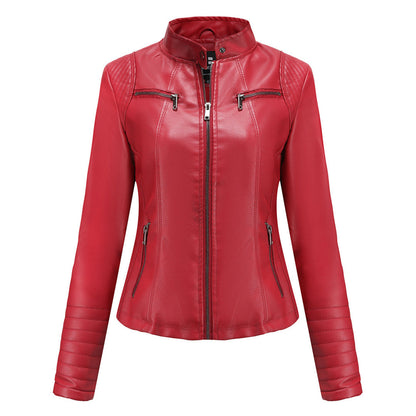 MARIJA - Elegant leather jacket for a timeless look