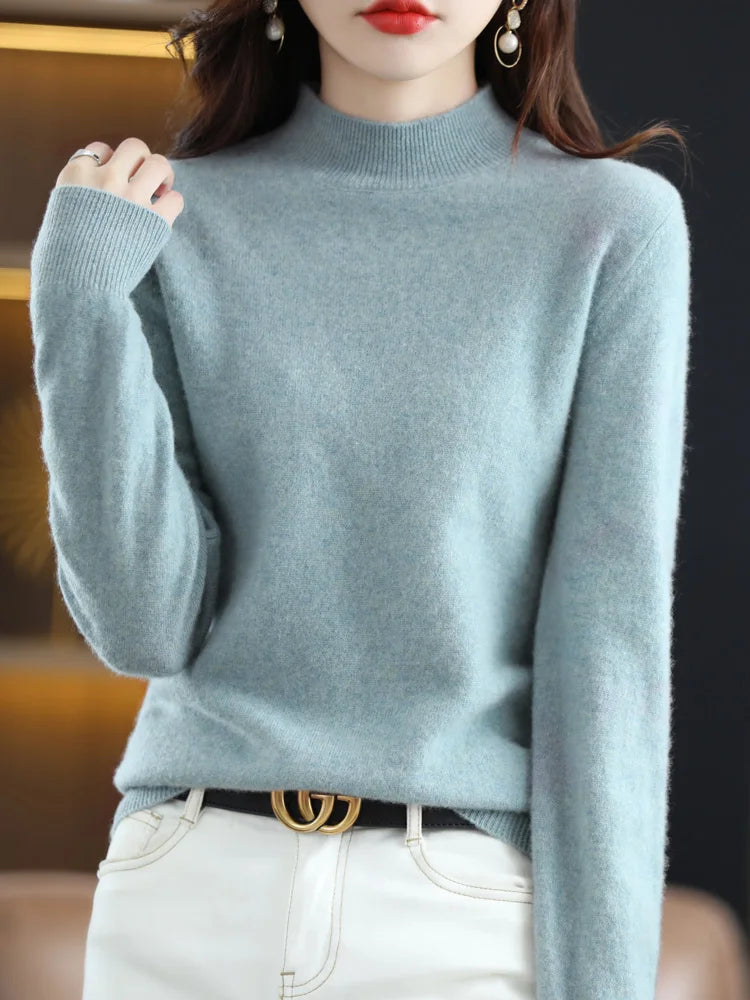 Viviane - 100% Merino Wool Women's Sweater for Ultimate Comfort