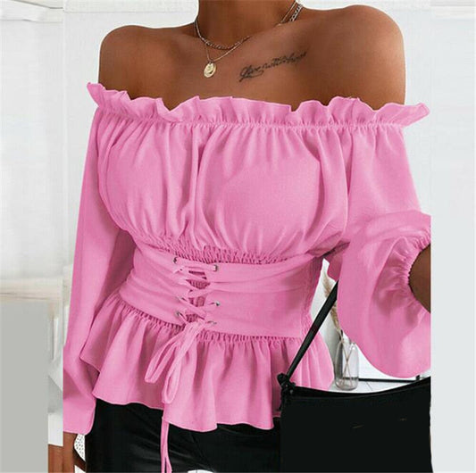 Miriam - Elegant and Comfortable Off-Shoulder Blouse for Women