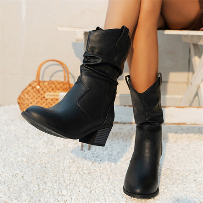 Millie - Stylish PU leather boots for women