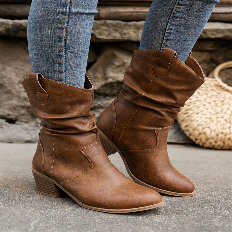 Millie - Stylish PU leather boots for women