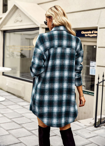 Thelma - Elegant and Soft Flannel Blouse for Women