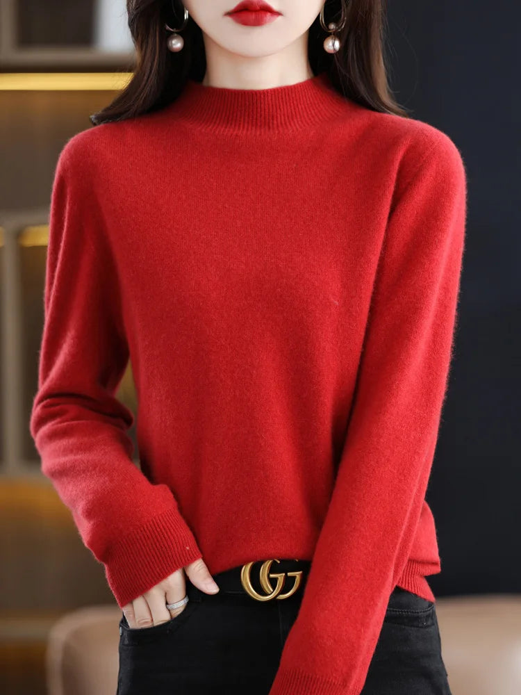Viviane - 100% Merino Wool Women's Sweater for Ultimate Comfort