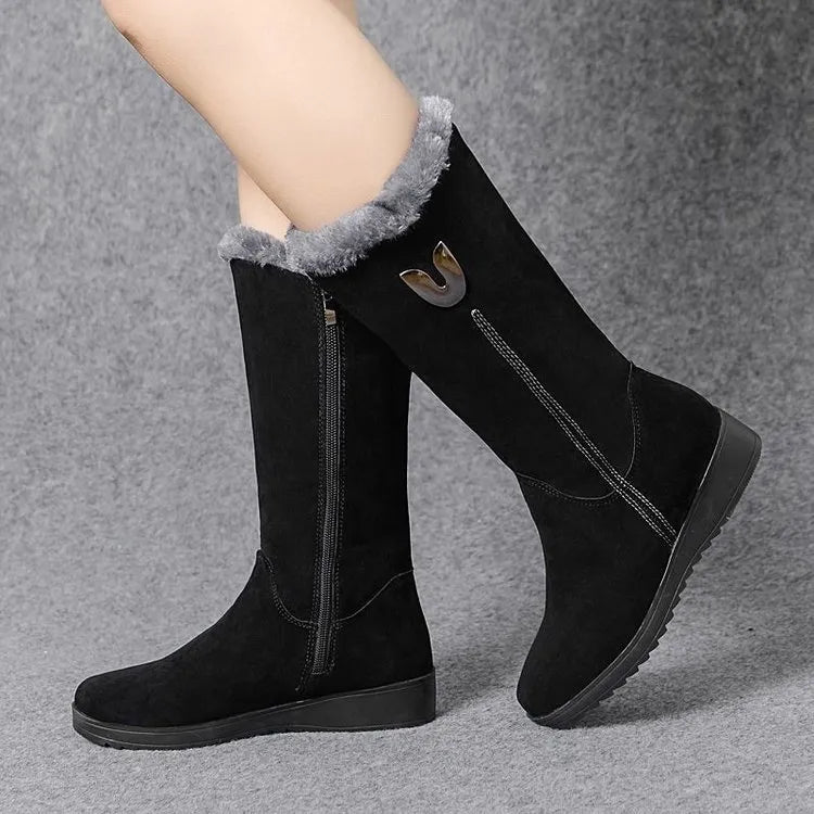 Trendy High Fur Boots from Docia
