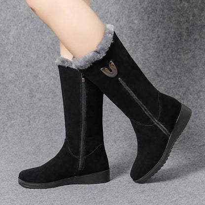 Trendy High Fur Boots from Docia