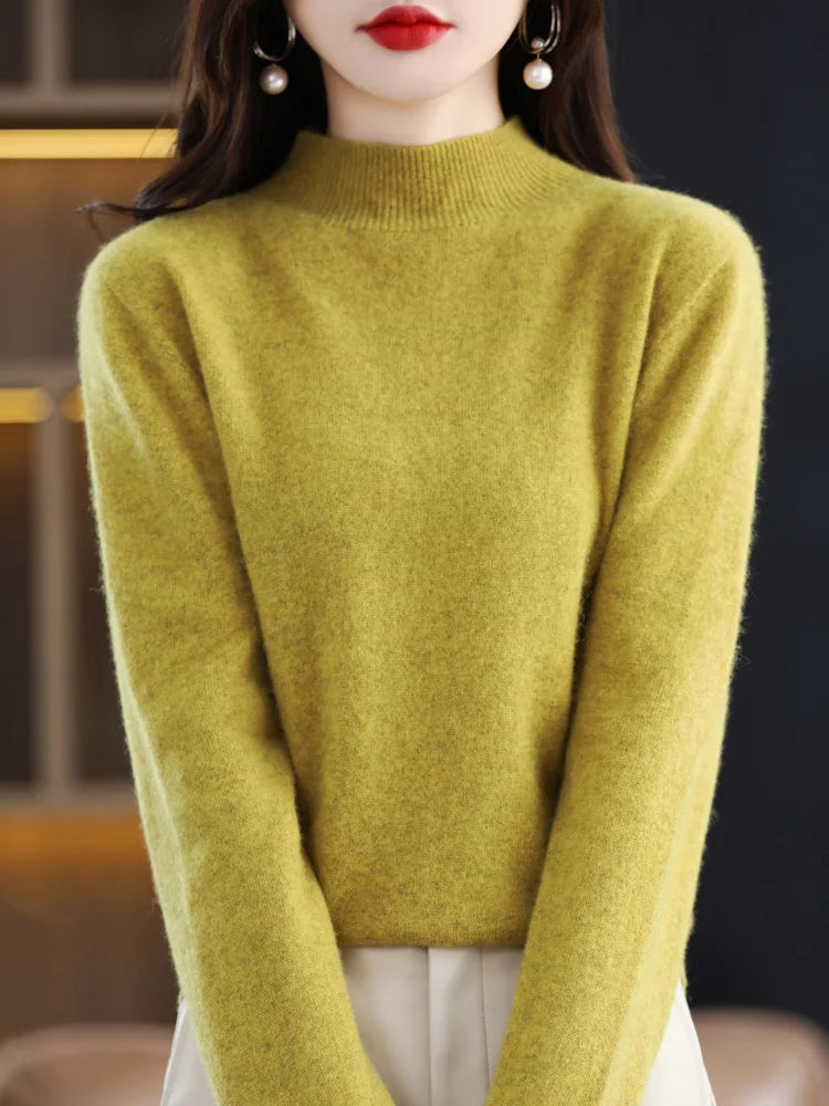 Viviane - 100% Merino Wool Women's Sweater for Ultimate Comfort