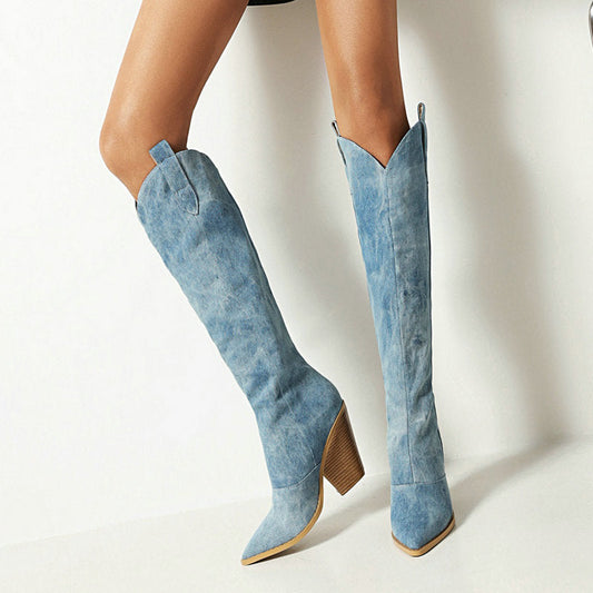 Ena - Trendy Kniehohe Stiefel für einen eleganten Look