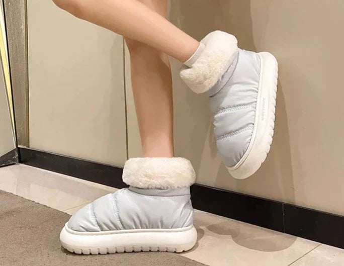 Sarah - Luxury Plush Winter Ankle Boots for a Pampered Moment