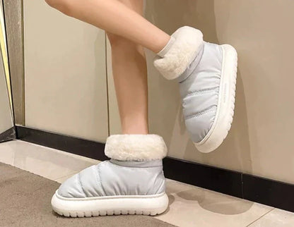 Sarah - Luxury Plush Winter Ankle Boots for a Pampered Moment